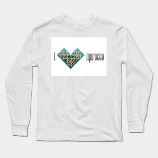 I Love Morocco Long Sleeve T-Shirt